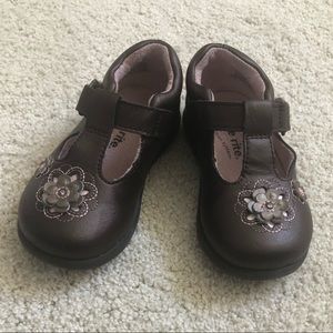 Like new- Baby stride rite Mary Janes - brown